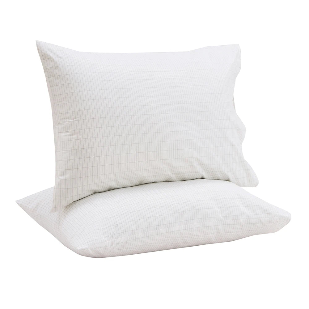Grounding Pillowcase- organic cotton - silver thread