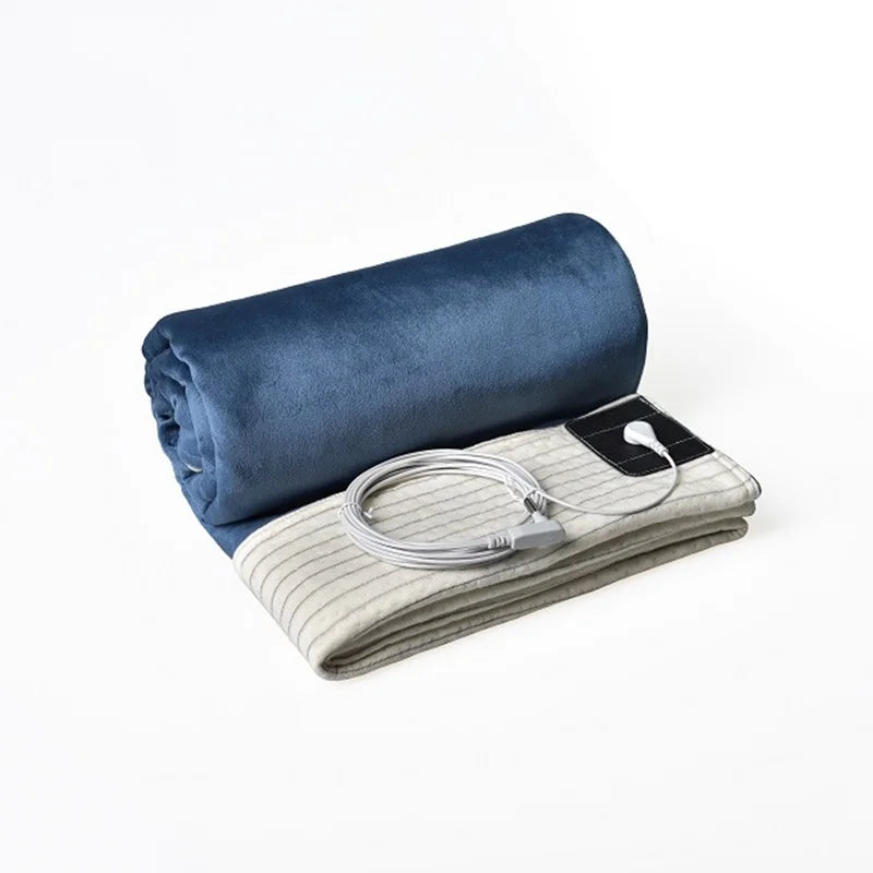 Midnight Blue Grounding Blanket – Fleece Cotton with Silver Fiber